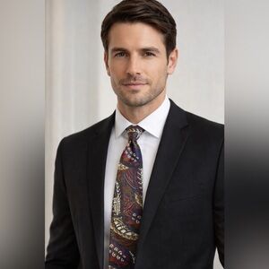 Vintage Christian Dior Monsieur Multicolor Paisley Tie